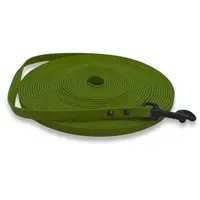 PafDog lehké voděodolné HEXA stopovací vodítko ploché, 1cm - olivově zelená PAF-607