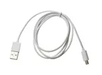 Datový kabel USB ALIGATOR microUSB nabíjecí, White