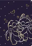 Sešit A5 60 l. linkovaný Disney Gold Stitch vzor 1