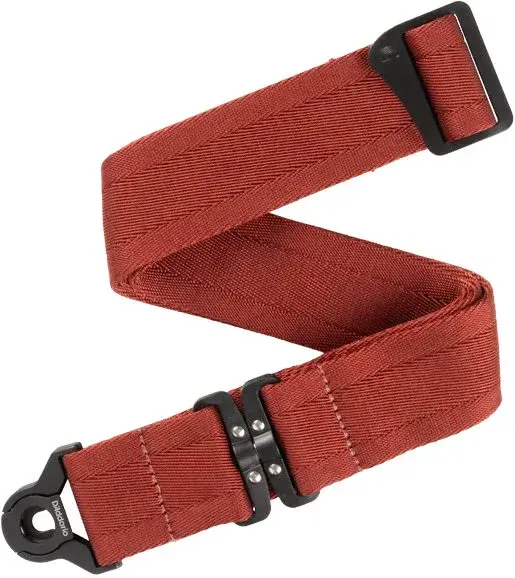 D'Addario Auto Lock Swivel Strap Blood Red