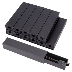 Rectangle Paper Necklace Storage Gift Drawer Case