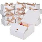 Folding Paper Gift Boxes with Ribbon