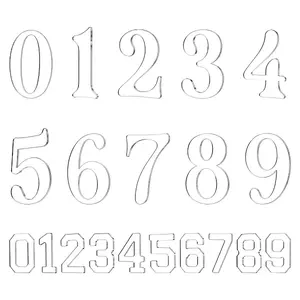 1Bag Acrylic Numbers Sheet