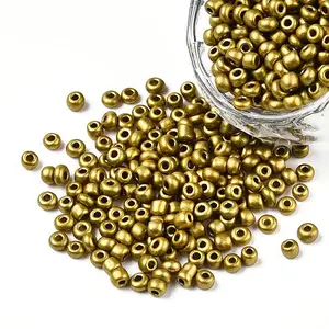 12/0 Baking Paint Glass Round Seed Beads