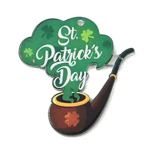 Saint Patrick's Day Opaque Printed Acrylic Pendants