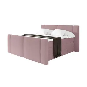 ALTDECOR POSTEL boxspring s matracemi H3/H4 - EVON KING Zanozek - 180x200 cm Růžová