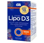 GS Vitamin Lipo D3, 1000 IU, 60+10 kapslí NAVÍC