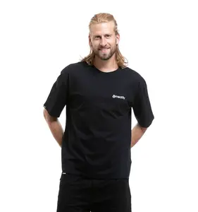 Meatfly unisex tričko Mounti Black | Černá | Velikost M/L | 100% bavlna