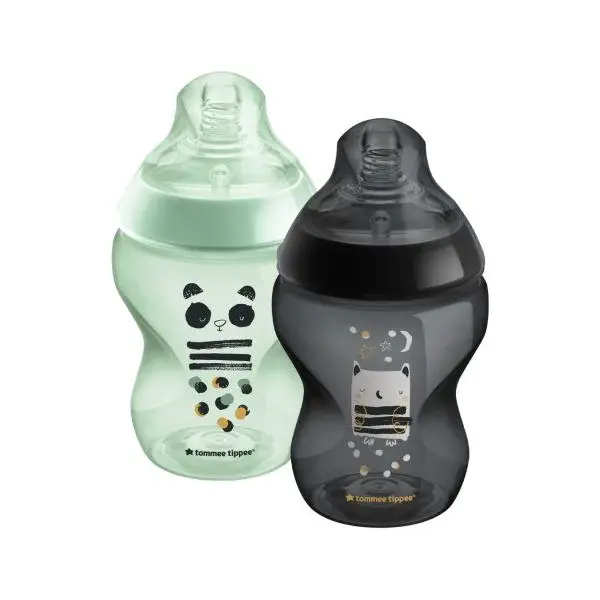 Kojenecká láhev s obrázkem C2N, 0m+, 260ml, 2ks