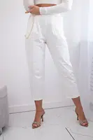 Nové punto kalhoty kalhoty s řetízkovým ecru