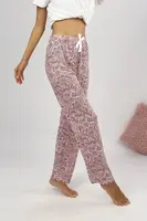 80156 Dewberry Women Pyjama Bottom-BORDEAUX