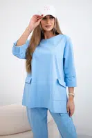 Kesi Włoski Punto set mikina + kalhoty modrý