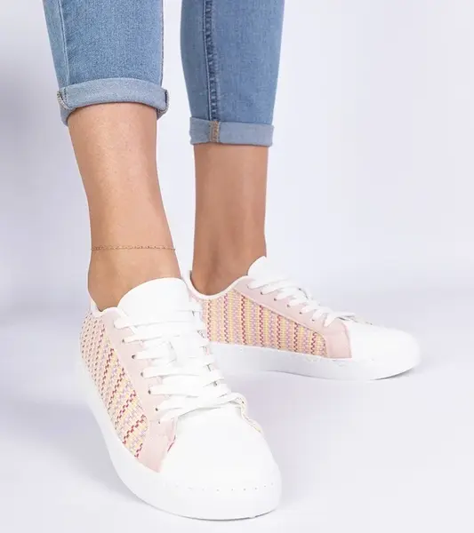 Gemre Pink women's fabric sneakers Bellisio