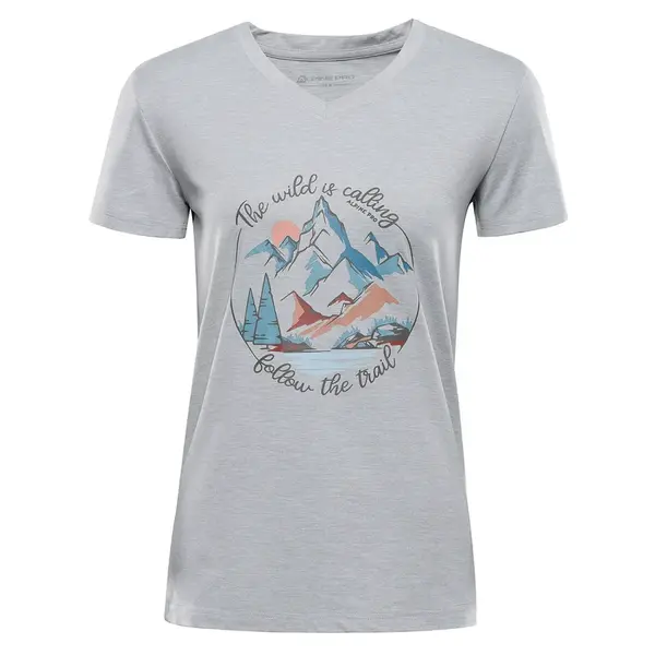 Dámské outdoorové triko alpine pro grema 3 šedá l