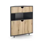 Vicco KREDENC Inaro Antracit/dub 79 x 96 cm se 4 přihrádkami