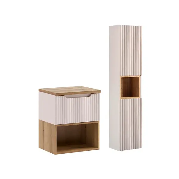 Petits-meubles KOUPELNOVÝ NÁBYTEK 50.4cm Riva 2er-Set Kašmír