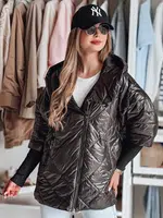 Kurtka damska przejściowa pikowana oversize PUFFILOF czarna Dstreet