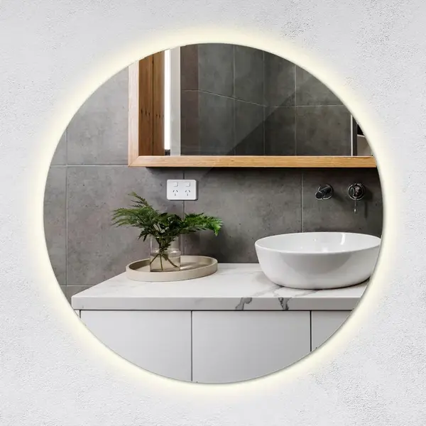 TULUP ZRCADLO Kulaté 40 cm LED 4000K