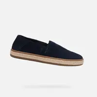 Tmavě modré pánské slip on espadrilky Geox Pantelleria - Pánské