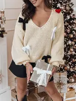 Dámský svetr PUREBOW s ozdobnými mašlemi