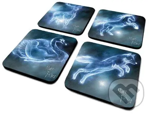 Sada podtácků s motivem Harry Potter - Patronus 4 ks