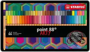 STABILO Pen 68 Arty Sada v kovovém pouzdru 66 ks