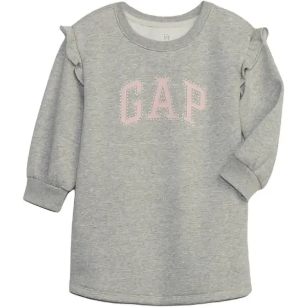 GAP BABY Dívčí šaty, šedá, velikost 5Y