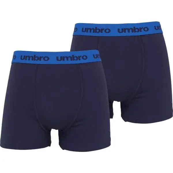 Umbro BOXER SHORT 2 PACK Pánské boxerky, tmavě modrá, velikost