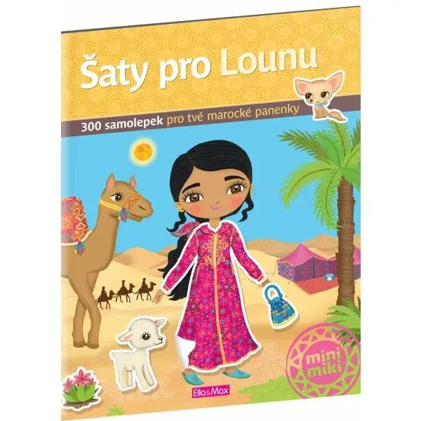ELLA & MAX ŠATY PRO LOUNU Kniha samolepek, mix, velikost