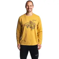 ADVENTER & FISHING CARP Pánské bavlněné tričko, žlutá, velikost XXL