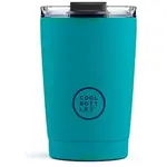 COOL BOTTLES TERMO 330 ML Nerezový termo hrnek, tyrkysová, velikost 330 ML