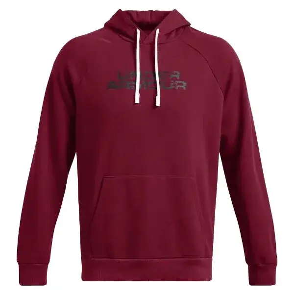 Under Armour RIVAL FLC TXTR CG Pánská mikina, vínová, velikost S