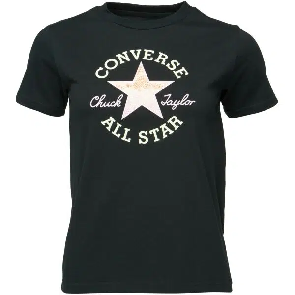 Converse CHUCK PATCH INFILL Dámské triko, černá, velikost