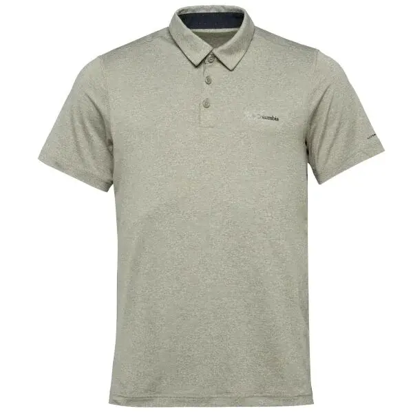 Columbia TECH TRAIL POLO Pánské funkční polo, tmavě zelená, velikost
