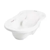 TEGA KOMFORT 2v1 Dětská anatomická vanička s výpustí, bílá, velikost