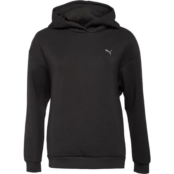 Puma W CLOUDSPUN HOODIE Dámská mikina, černá, velikost