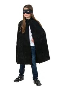 Detský čierný plášť 152-164cm