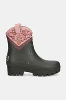 Holínky Barbour Barbour x Farm Rio Thais Short Welly dámské, zelená barva, LRF0123MI11