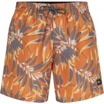 O'Neill CALI FLORAL 16'' Pánské plavecké šortky, oranžová, velikost