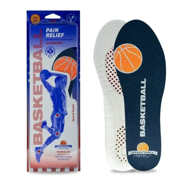 FOOTGEL BASKETBALL Gélové vložky, tmavo modrá, veľkosť