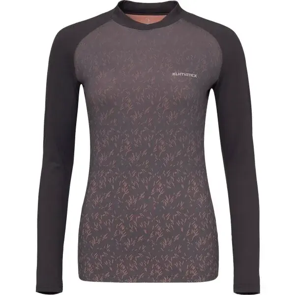Klimatex ETNA Dámske funkčné tričko s dlhými rukávmi, čierna, veľkosť
