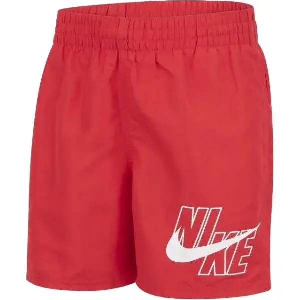 Nike LOGO SOLID 5 Pánske kúpacie šortky, červená, veľkosť