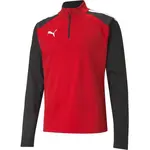 Puma TEAMLIGA 1/4 ZIP TOP Pánska futbalová mikina, červená, veľkosť