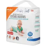 AKUKU BABY SOFT Jednorazové hygienické podložky, biela, veľkosť