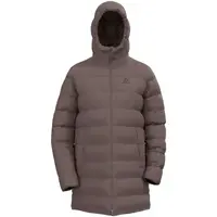 Odlo W ASCENTN-THERMIC HOODED JACKET INSULATED Dámsky páperový kabát, hnedá, veľkosť