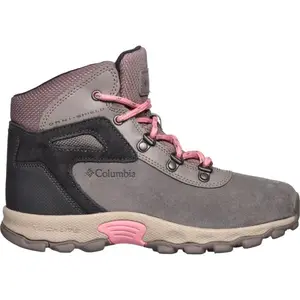 Columbia YOUTH NEWTON RIDGE AMPED Detská outdoorová obuv, sivá, veľkosť 34