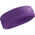 Compressport THIN HEADBAND ON/OFF Športová funkčná čelenka, fialová, veľkosť