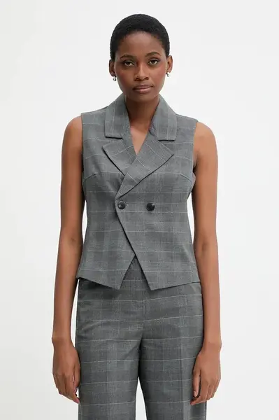 Vesta United Colors of Benetton šedá barva, 2X8MDJ00O