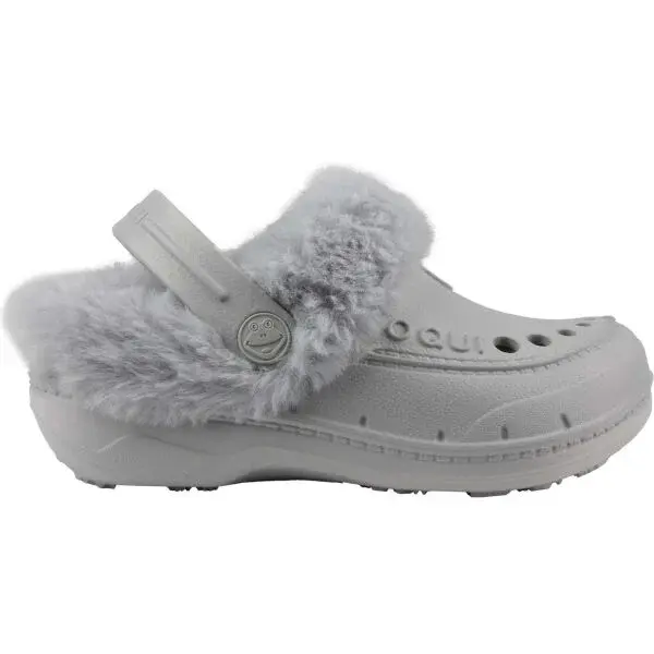Coqui HUSKY KIDS Detské zateplené clogsy, sivá, veľkosť
