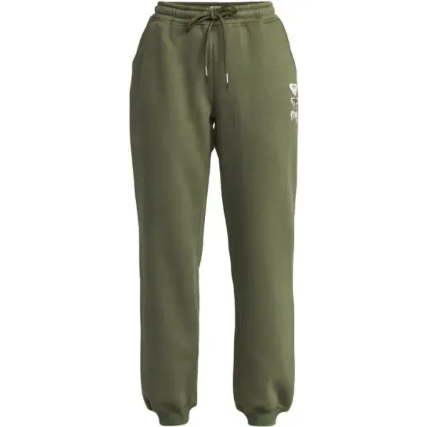 Roxy SURF STOKED BRUSHED Dámske tepláky, khaki, veľkosť